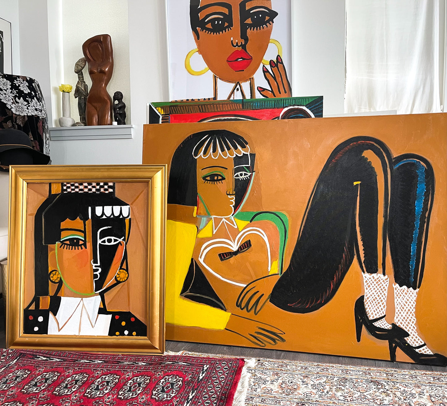 1 a a 4ft x 3ft oil painting on canvas title “Peace of Mind”