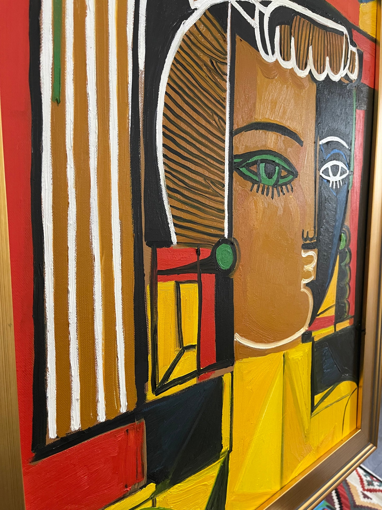 1 a a 3ft original oil painting titled “Welcome Home”