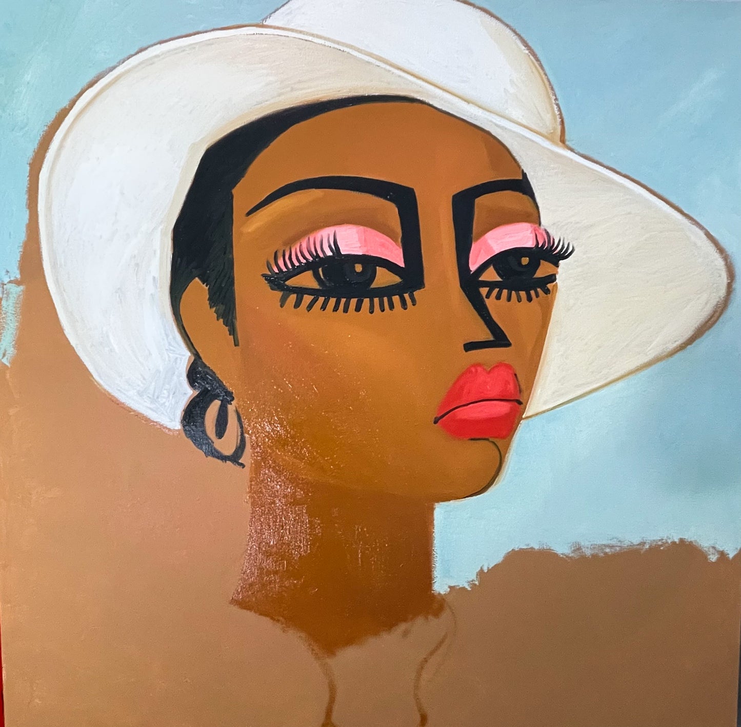 3ft x 3ft original oil painting on canvas titled “Tracy”