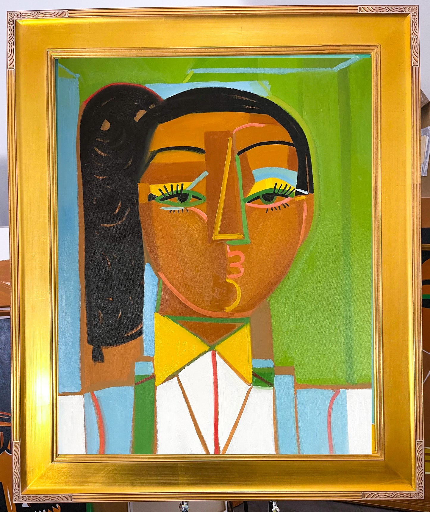 1 a a 3ft framed original oil painting titled “Promise”