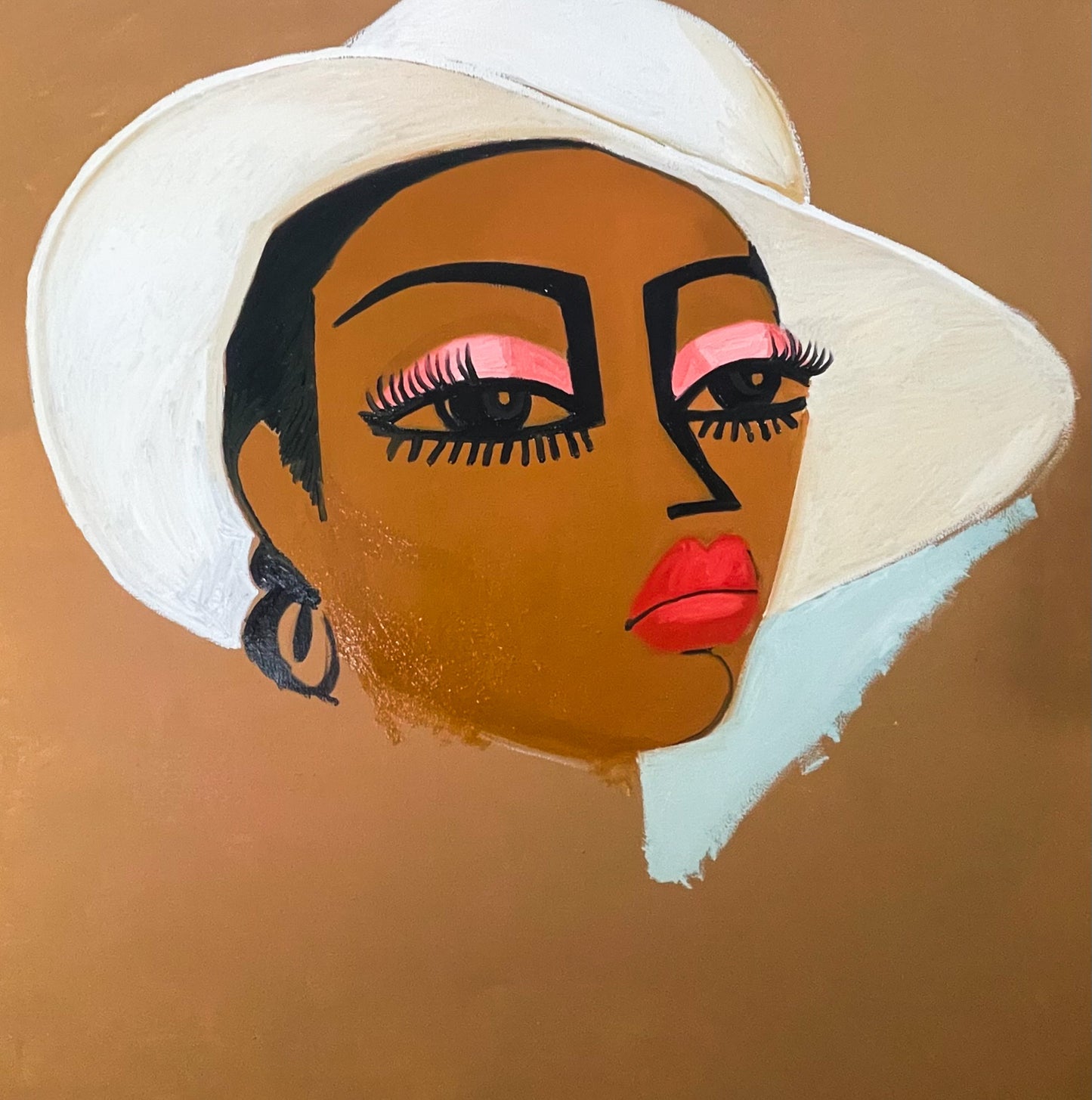 3ft x 3ft original oil painting on canvas titled “Tracy”