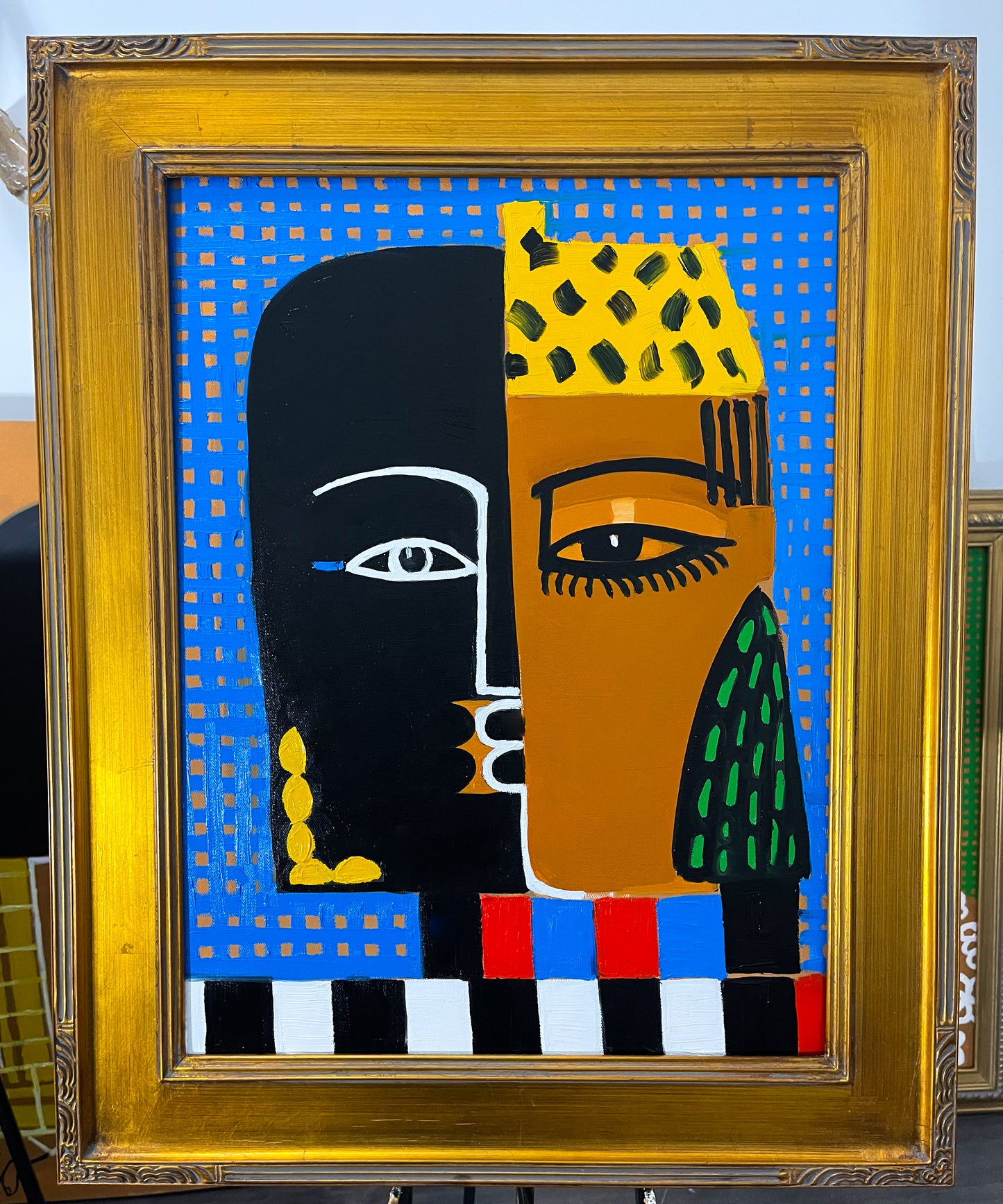 zOriginal oil painting title: Tut