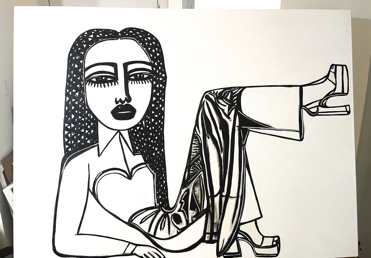 1 a aoriginal painting 4ftx3ft title “Layered”