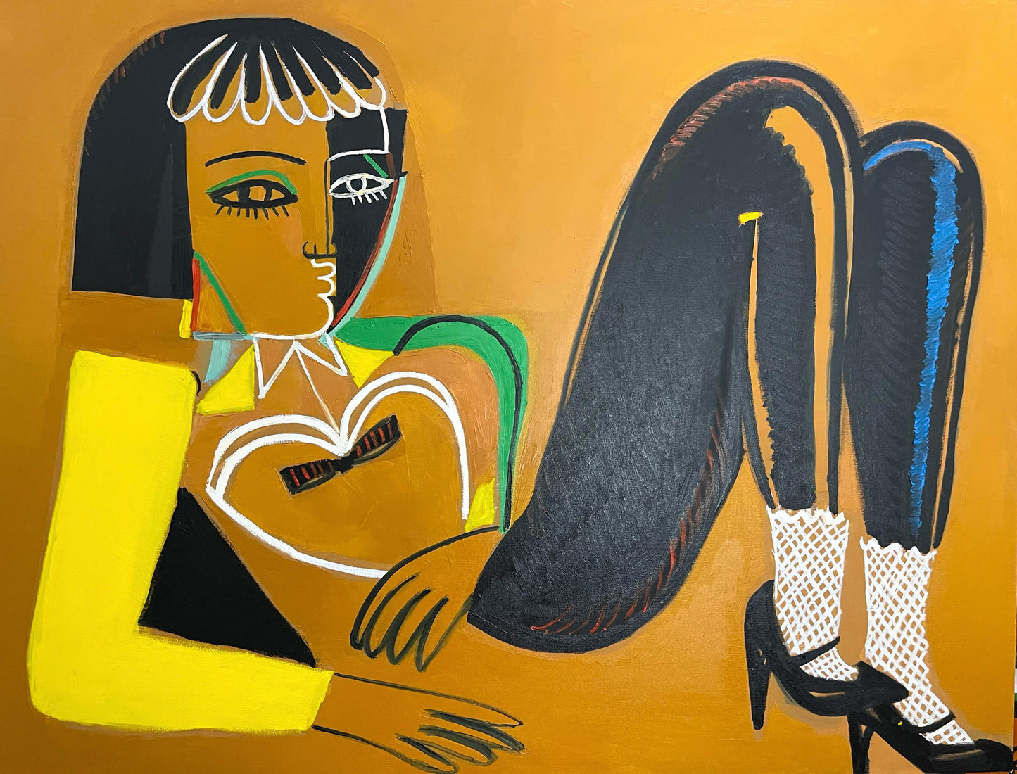 1 a a 4ft x 3ft oil painting on canvas title “Peace of Mind”