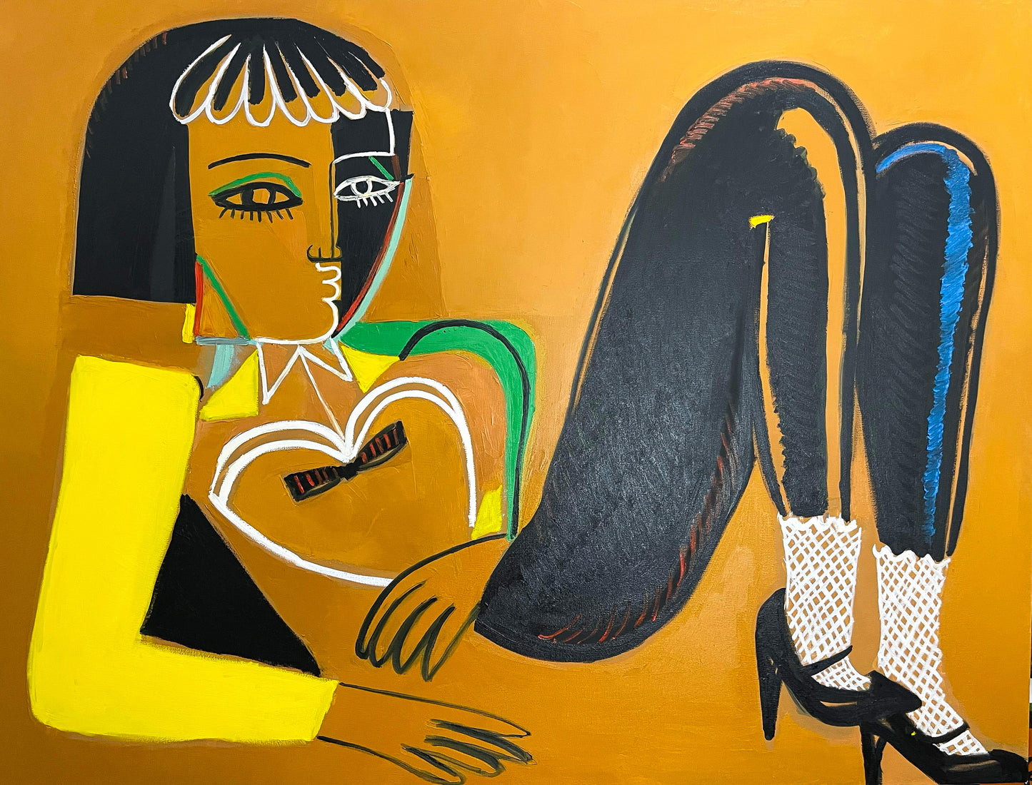 1 a a 4ft x 3ft oil painting on canvas title “Peace of Mind”