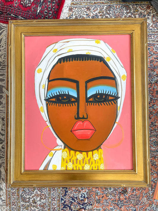 1 a a 3ft Large original framed oil painting titled “Tomorrow's Sun”