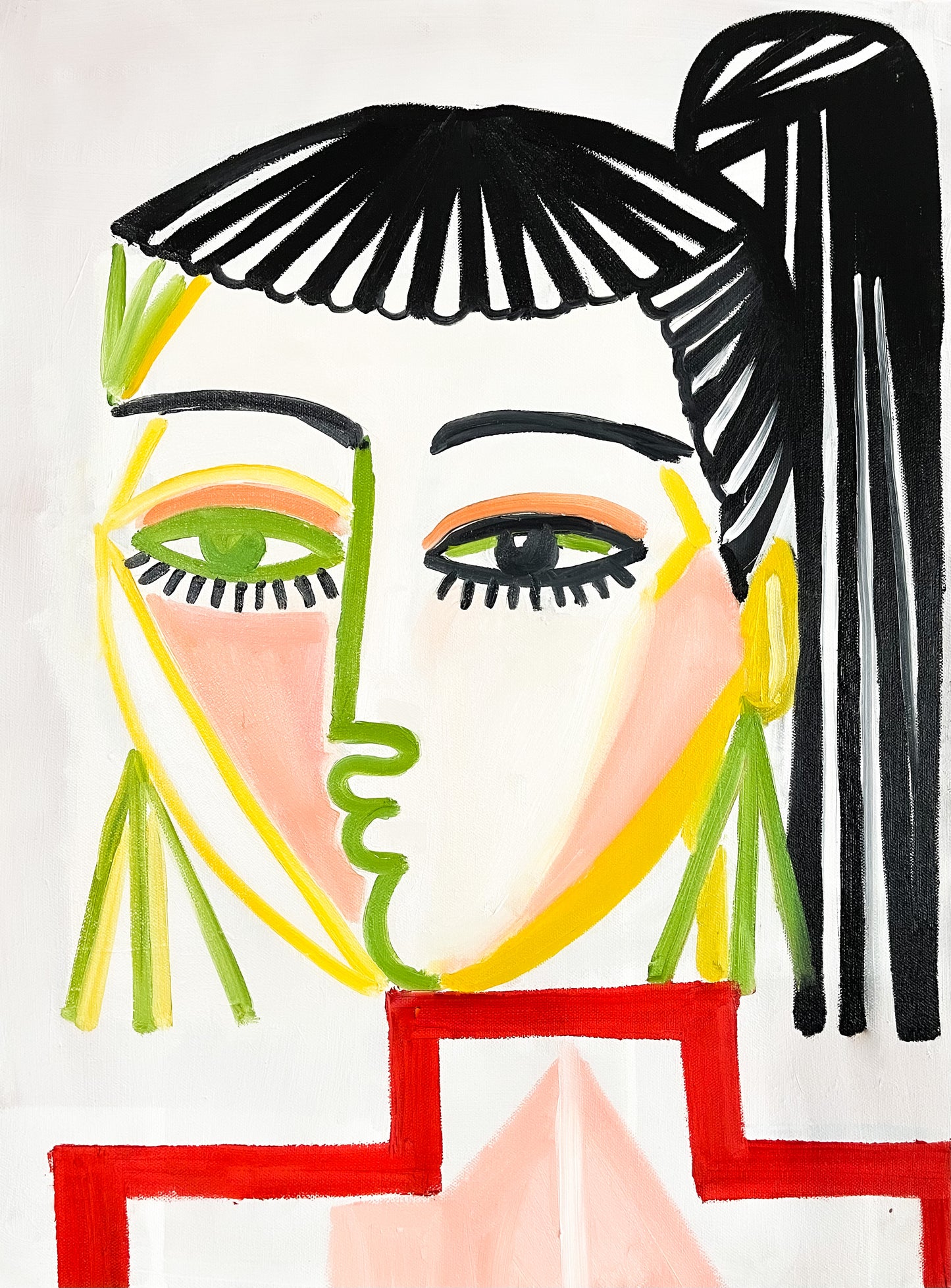 1 a a original oil painting on canvas titled “Still creating”