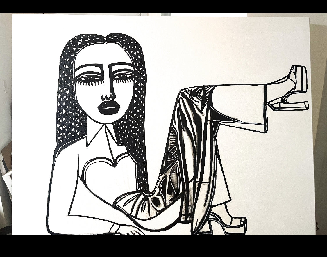 1 a aoriginal painting 4ftx3ft title “Layered”