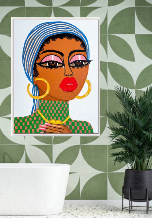 1st payment Original oil painting on canvas title “My Heart” 40inx30in