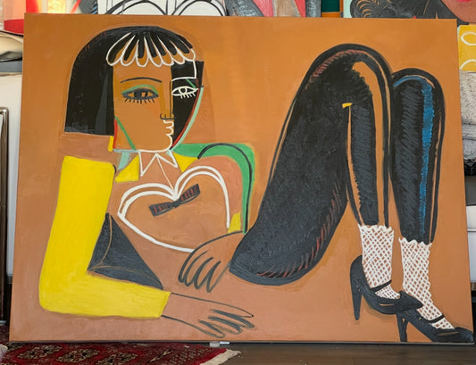 1 a a 4ft x 3ft oil painting on canvas title “Peace of Mind”