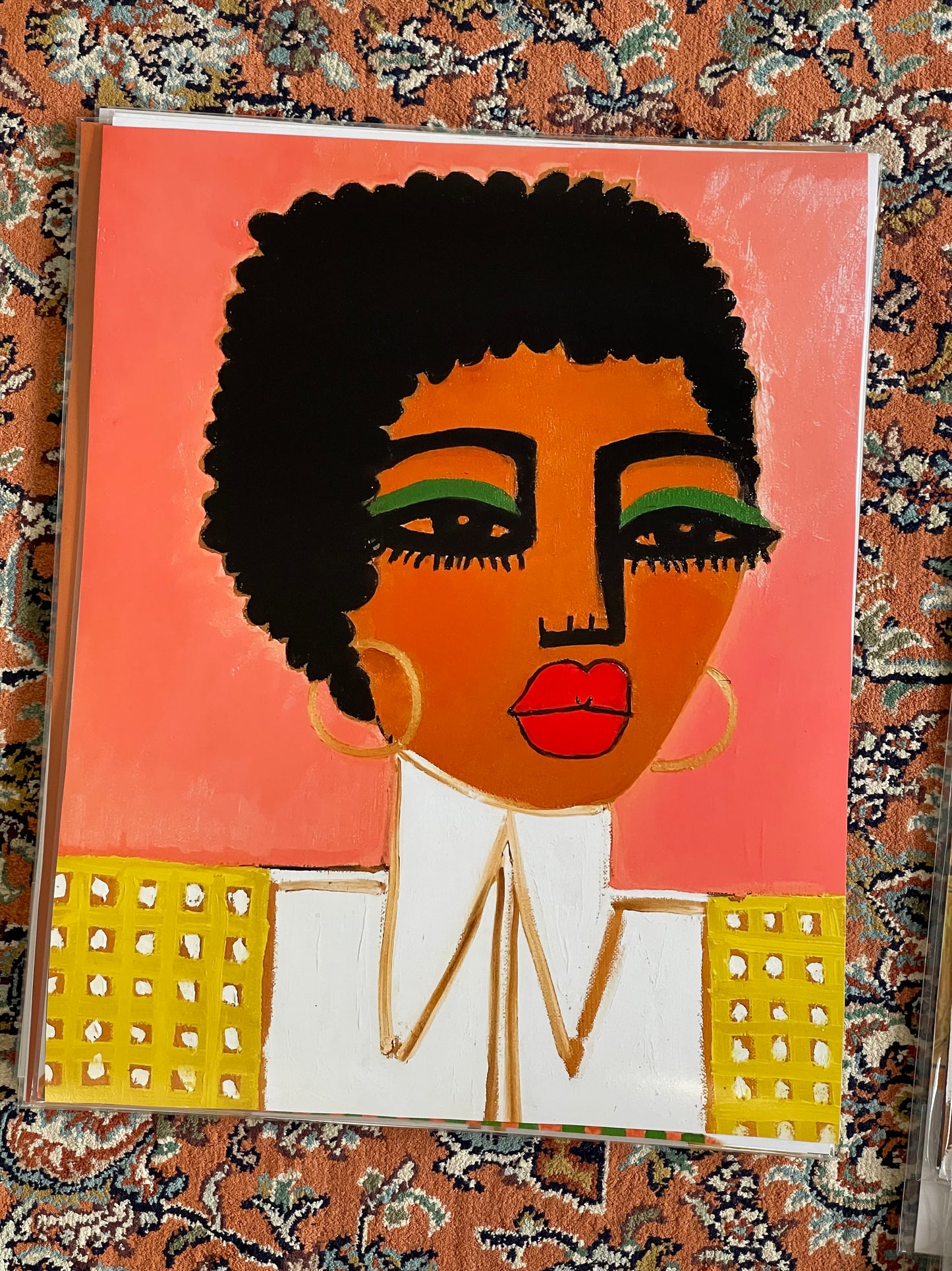 11x14 reproduction of an original: “Pink fro”