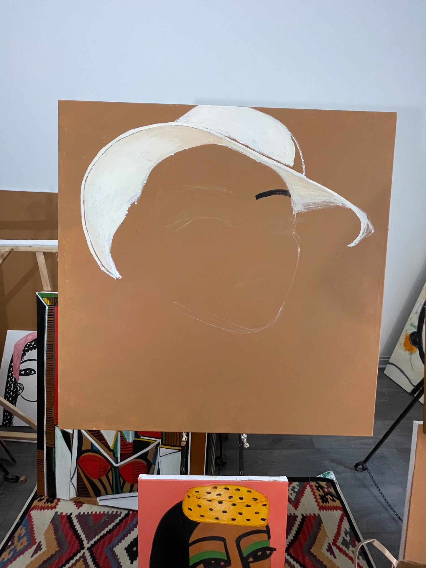 3ft x 3ft original oil painting on canvas titled “Tracy”