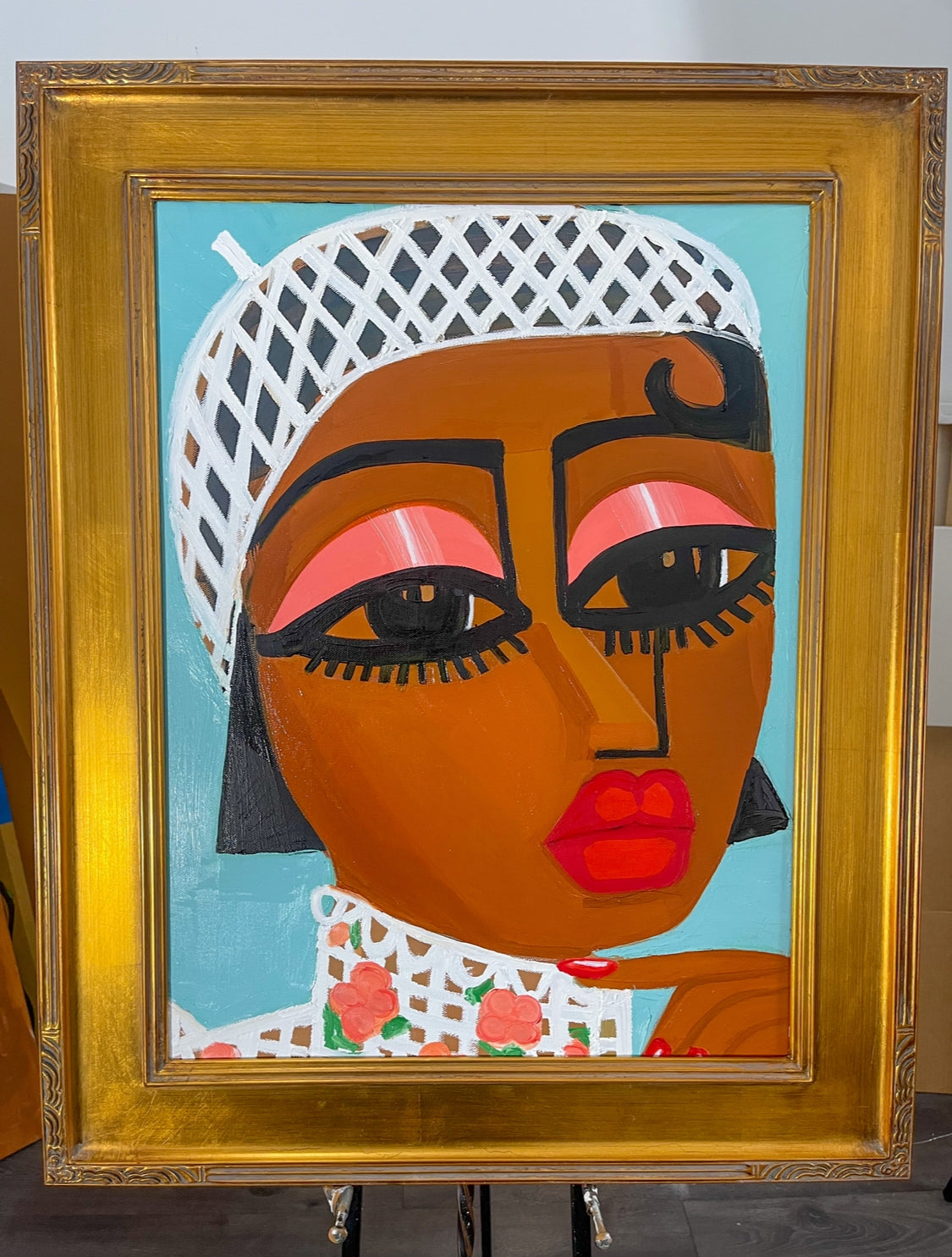 1 a a Original oil painting title “Sky above”