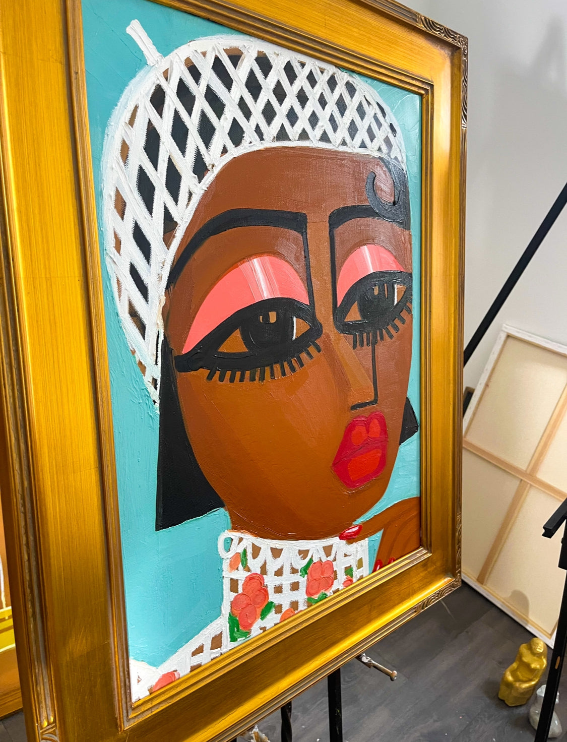 1 a a Original oil painting title “Sky above”