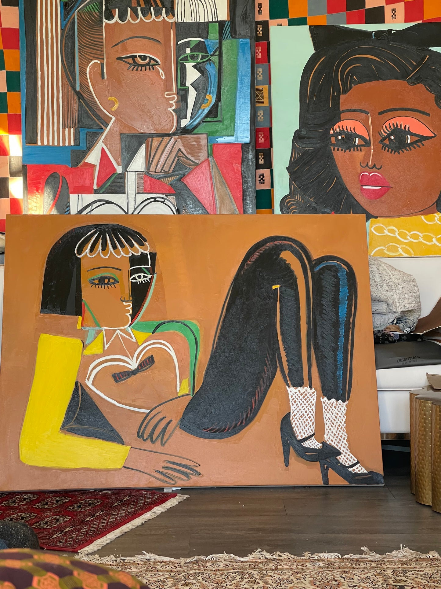 1 a a 4ft x 3ft oil painting on canvas title “Peace of Mind”