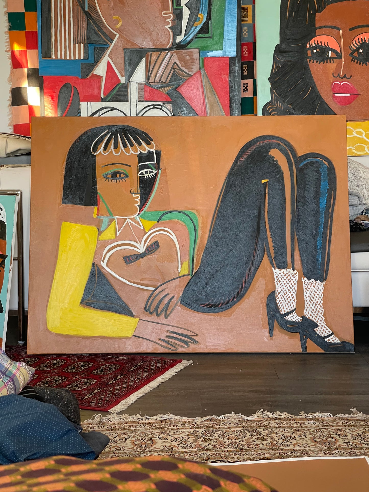1 a a 4ft x 3ft oil painting on canvas title “Peace of Mind”