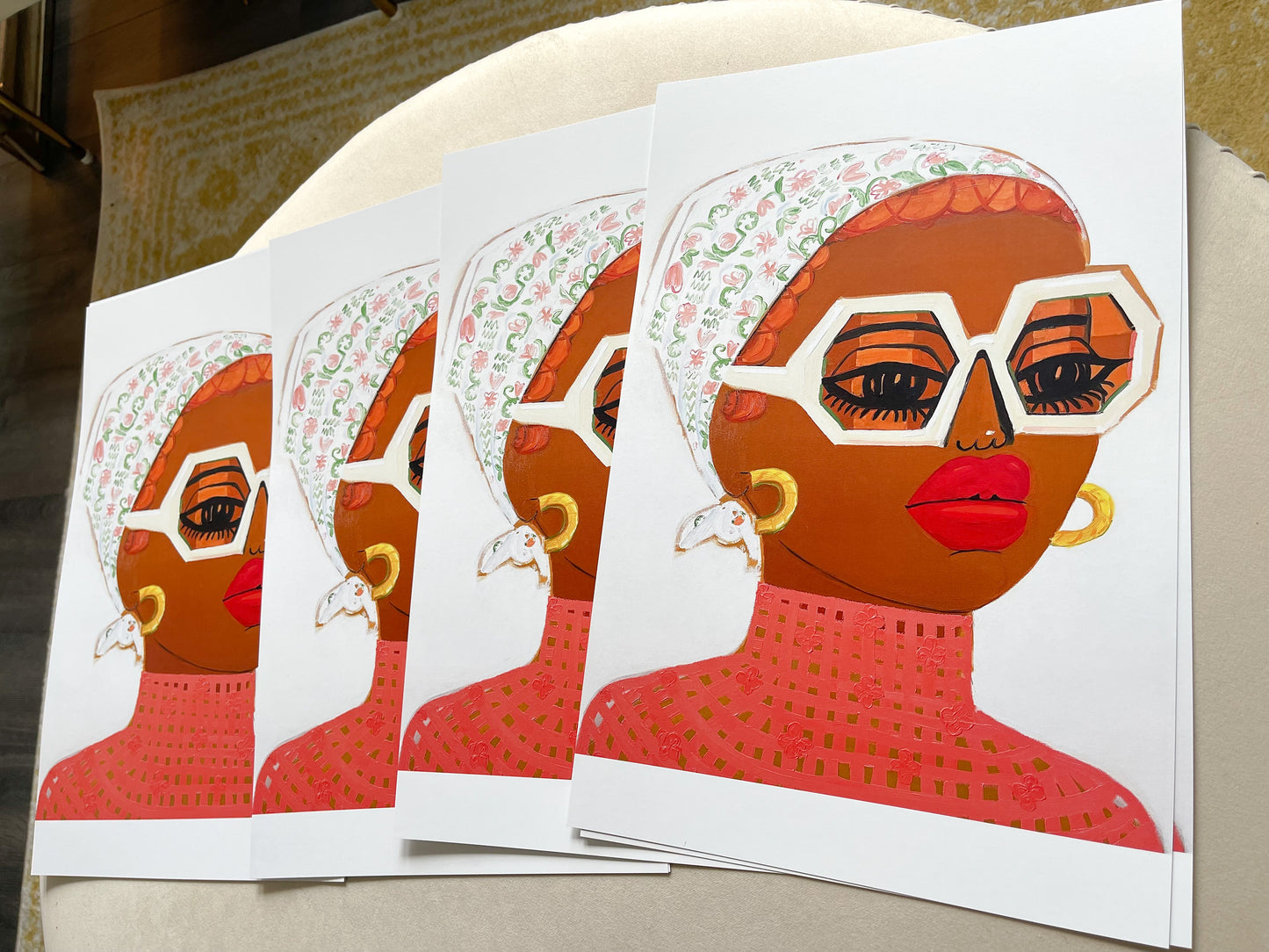 Art Print “White Glasses” 11in x 17in